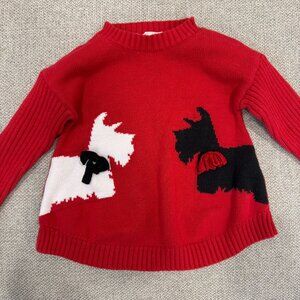SCOTTIE DOG 3T Red Sweater